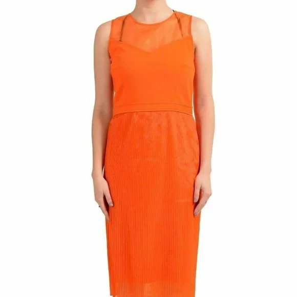 open lace back dress Orange Hugo Boss Dress – Boutique Option main image 1